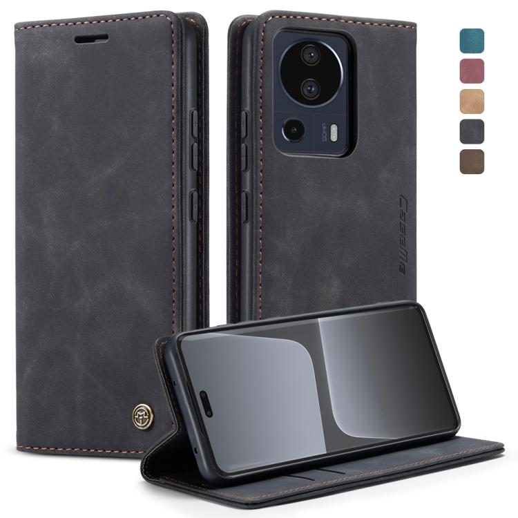 For Xiaomi 13 Lite CaseMe 013 Multifunctional Horizontal Flip Leather Phone Case(Black) - Xiaomi Cases by CaseMe | Online Shopping UK | buy2fix