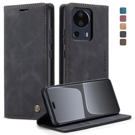 For Xiaomi 13 Lite CaseMe 013 Multifunctional Horizontal Flip Leather Phone Case(Black) - Xiaomi Cases by CaseMe | Online Shopping UK | buy2fix