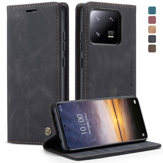 For Xiaomi 13 Pro CaseMe 013 Multifunctional Horizontal Flip Leather Phone Case(Black) - Xiaomi Cases by CaseMe | Online Shopping UK | buy2fix