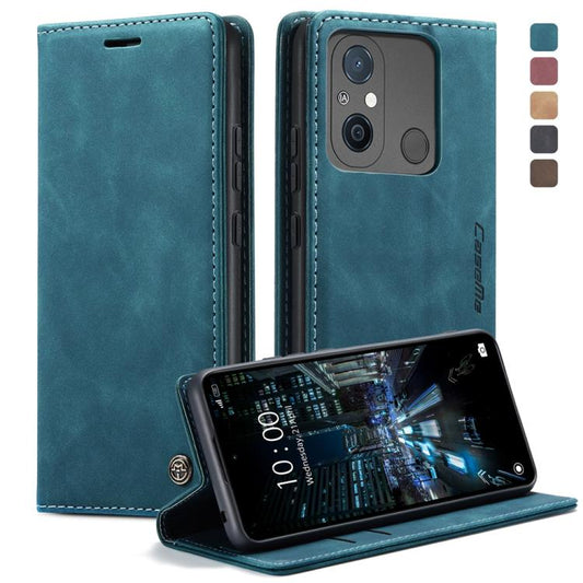 For Xiaomi Redmi 11A / 12C CaseMe 013 Multifunctional Horizontal Flip Leather Phone Case(Blue) - Xiaomi Cases by CaseMe | Online Shopping UK | buy2fix