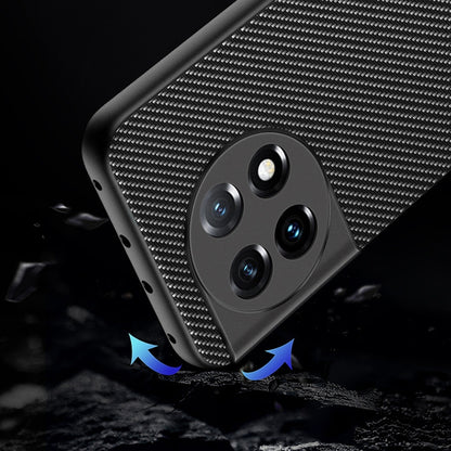 For OnePlus 11 Ultra-thin Carbon Fiber Texture Printing Phone Case(Black Yellow) - OnePlus Cases by buy2fix | Online Shopping UK | buy2fix