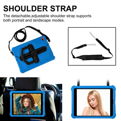 Shield 360 Rotation Handle EVA Shockproof PC Tablet Case For iPad 10.2 2019/2020/2021/Pro 10.5 2017/Air 2019 (Blue Black) - iPad 10.2 Cases by buy2fix | Online Shopping UK | buy2fix