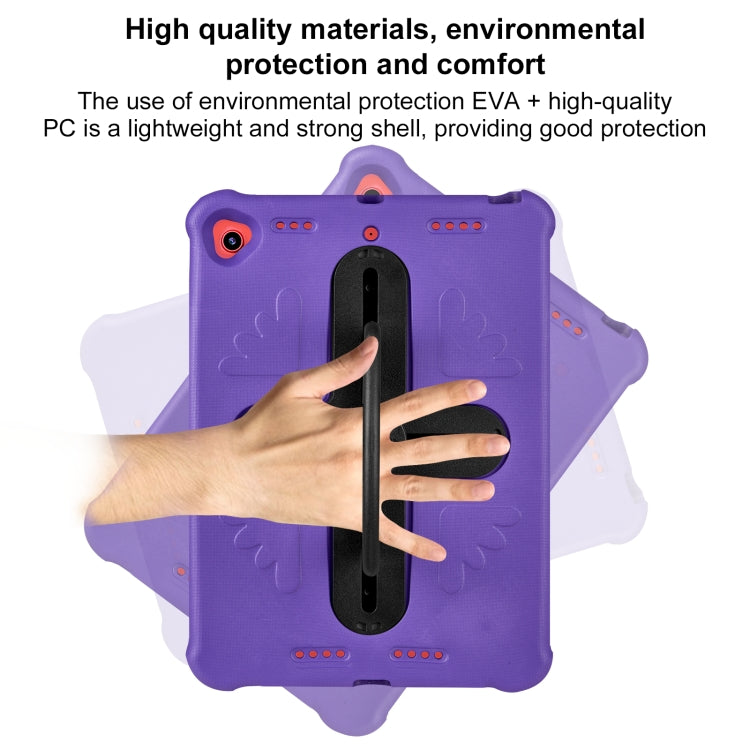 Shield 360 Rotation Handle EVA Shockproof PC Tablet Case For iPad 10.2 2019/2020/2021/Pro 10.5 2017/Air 2019 (Purple Black) - iPad 10.2 Cases by buy2fix | Online Shopping UK | buy2fix