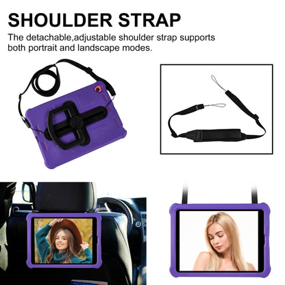 Shield 360 Rotation Handle EVA Shockproof PC Tablet Case For iPad 10.2 2019/2020/2021/Pro 10.5 2017/Air 2019 (Purple Black) - iPad 10.2 Cases by buy2fix | Online Shopping UK | buy2fix