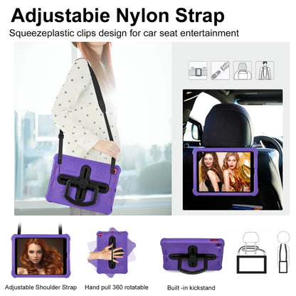 Shield 360 Rotation Handle EVA Shockproof PC Tablet Case For iPad 10.2 2019/2020/2021/Pro 10.5 2017/Air 2019 (Purple Black) - iPad 10.2 Cases by buy2fix | Online Shopping UK | buy2fix
