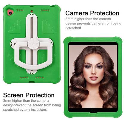 Shield 360 Rotation Handle EVA Shockproof PC Tablet Case For iPad 10.2 2019/2020/2021/Pro 10.5 2017/Air 2019 (Green Beige) - iPad 10.2 Cases by buy2fix | Online Shopping UK | buy2fix