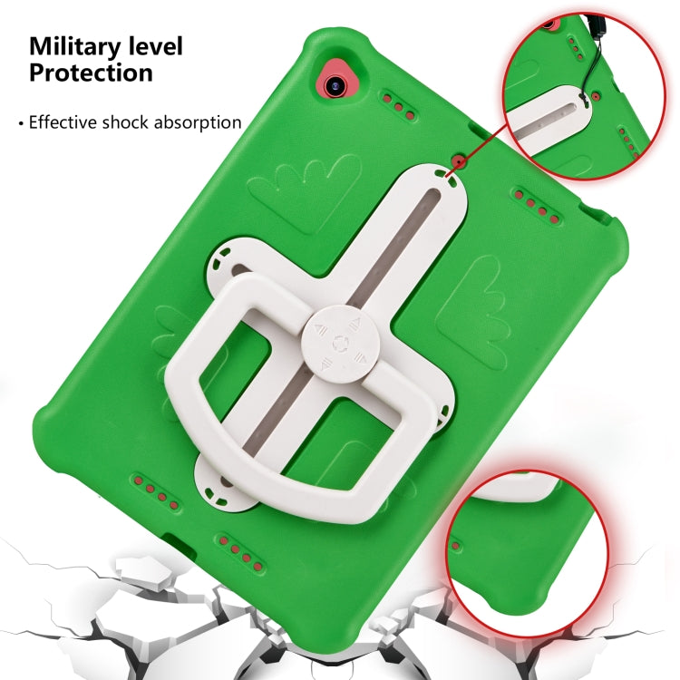 Shield 360 Rotation Handle EVA Shockproof PC Tablet Case For iPad 10.2 2019/2020/2021/Pro 10.5 2017/Air 2019 (Green Beige) - iPad 10.2 Cases by buy2fix | Online Shopping UK | buy2fix