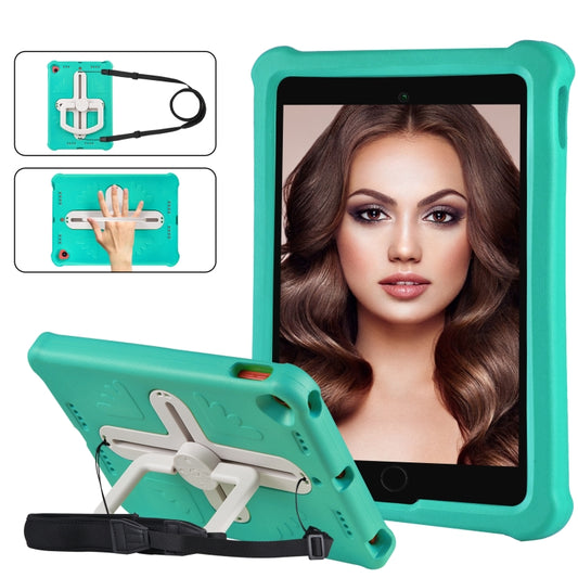 Shield 360 Rotation Handle EVA Shockproof PC Tablet Case For iPad 10.2 2019/2020/2021/Pro 10.5 2017/Air 2019 (Mint Green Beige) - iPad 10.2 Cases by buy2fix | Online Shopping UK | buy2fix