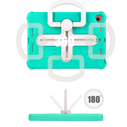 Shield 360 Rotation Handle EVA Shockproof PC Tablet Case For iPad 10.2 2019/2020/2021/Pro 10.5 2017/Air 2019 (Mint Green Beige) - iPad 10.2 Cases by buy2fix | Online Shopping UK | buy2fix