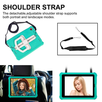 Shield 360 Rotation Handle EVA Shockproof PC Tablet Case For iPad 10.2 2019/2020/2021/Pro 10.5 2017/Air 2019 (Mint Green Beige) - iPad 10.2 Cases by buy2fix | Online Shopping UK | buy2fix