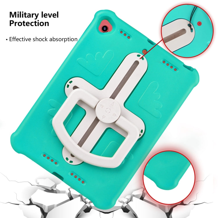Shield 360 Rotation Handle EVA Shockproof PC Tablet Case For iPad 10.2 2019/2020/2021/Pro 10.5 2017/Air 2019 (Mint Green Beige) - iPad 10.2 Cases by buy2fix | Online Shopping UK | buy2fix