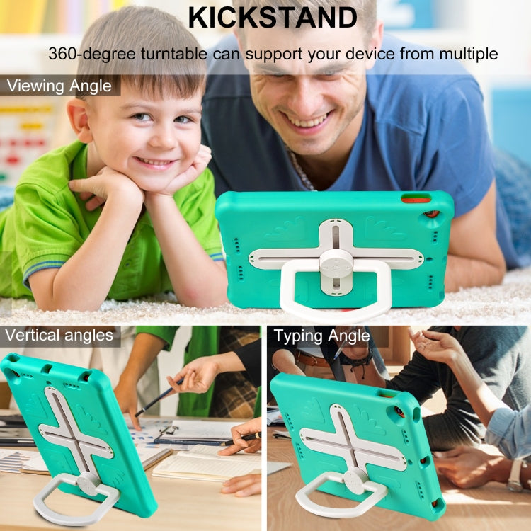 Shield 360 Rotation Handle EVA Shockproof PC Tablet Case For iPad 10.2 2019/2020/2021/Pro 10.5 2017/Air 2019 (Mint Green Beige) - iPad 10.2 Cases by buy2fix | Online Shopping UK | buy2fix