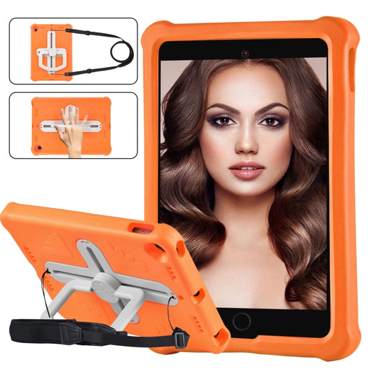 Shield 360 Rotation Handle EVA Shockproof PC Tablet Case For iPad 10.2 2019/2020/2021/Pro 10.5 2017/Air 2019(Orange Beige) - iPad 10.2 Cases by buy2fix | Online Shopping UK | buy2fix