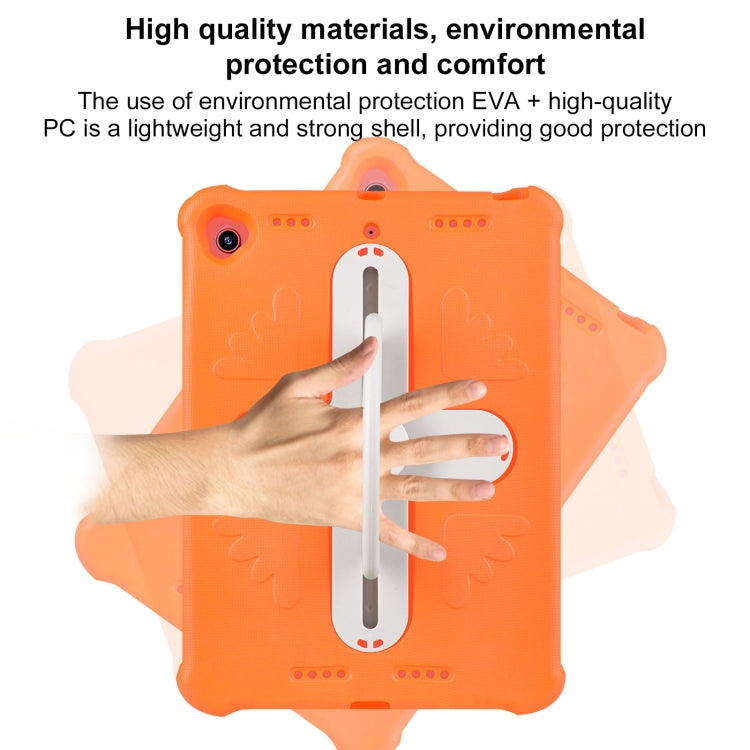 Shield 360 Rotation Handle EVA Shockproof PC Tablet Case For iPad 10.2 2019/2020/2021/Pro 10.5 2017/Air 2019(Orange Beige) - iPad 10.2 Cases by buy2fix | Online Shopping UK | buy2fix