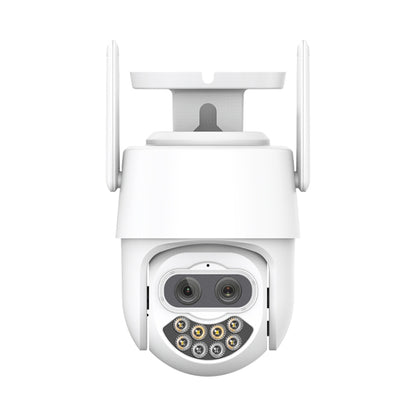 QX82 400W Dual Screen Dual Channel Synchronous Monitoring IP Camera, Plug:UK Plug by buy2fix
