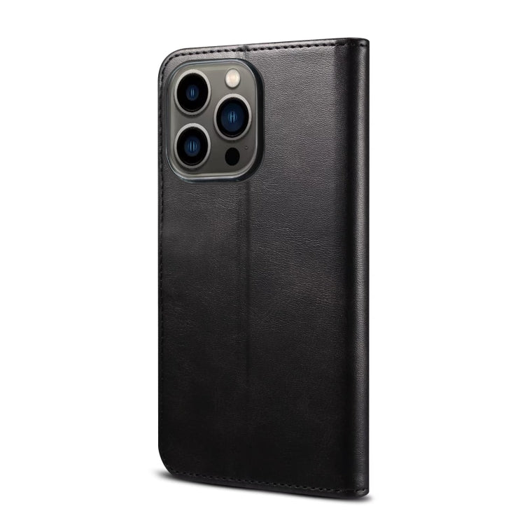 For iPhone 14 Pro GUSSIM Horizontal Flip Leather Phone Case(Black) - iPhone 14 Pro Cases by GUSSIM | Online Shopping UK | buy2fix
