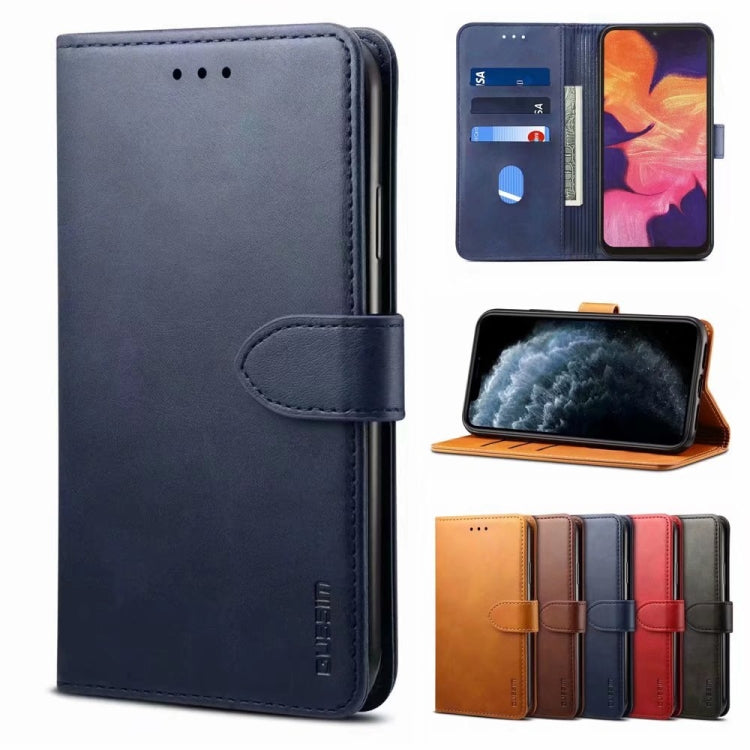 For iPhone 14 GUSSIM Horizontal Flip Leather Phone Case(Blue) - iPhone 14 Cases by GUSSIM | Online Shopping UK | buy2fix