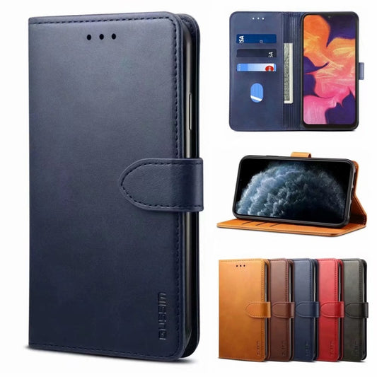 For iPhone 14 GUSSIM Horizontal Flip Leather Phone Case(Blue) - iPhone 14 Cases by GUSSIM | Online Shopping UK | buy2fix