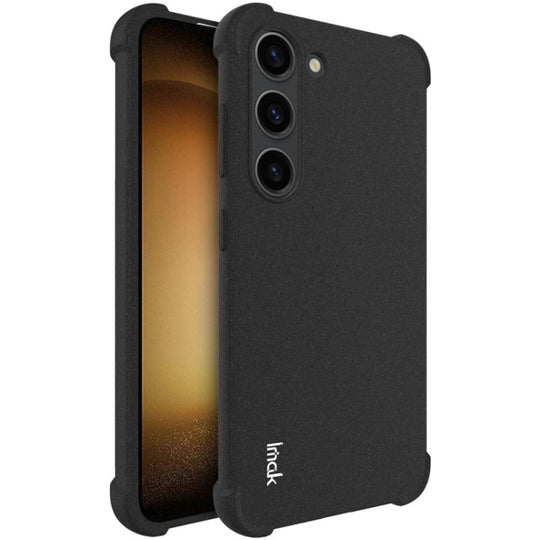 For Samsung Galaxy S23+ 5G imak Shockproof Airbag TPU Phone Case(Matte Black)