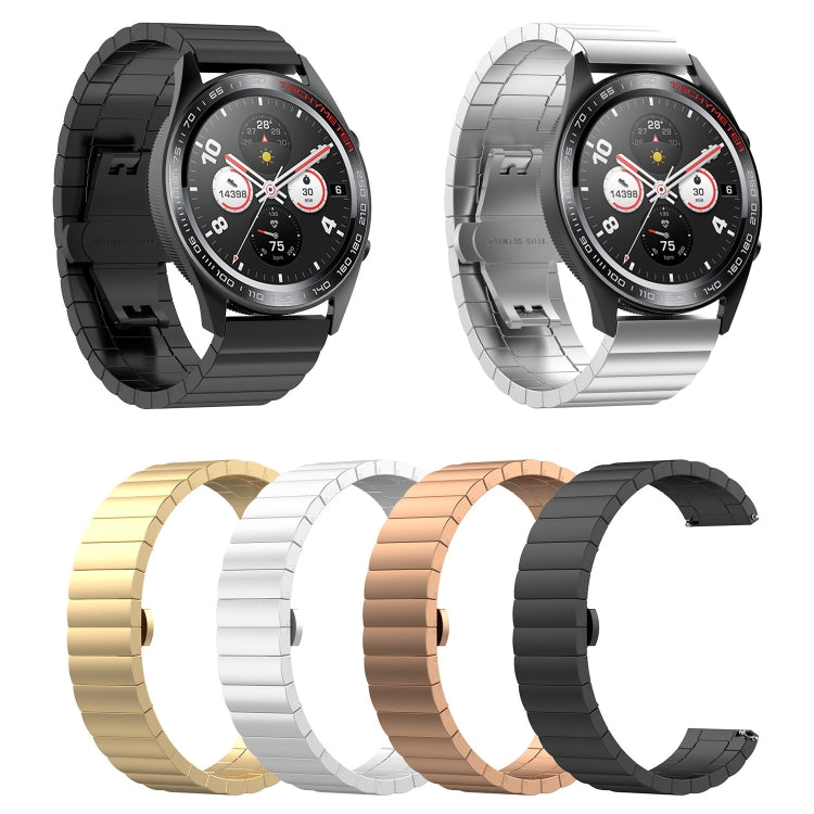 For Honor Watch GS 3i One Bead Steel Watch Band(Black) by buy2fix