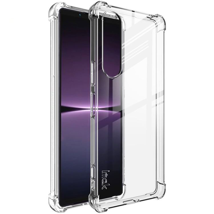 For Sony Xperia 1 V imak Shockproof Airbag TPU Phone Case(Transparent) by imak