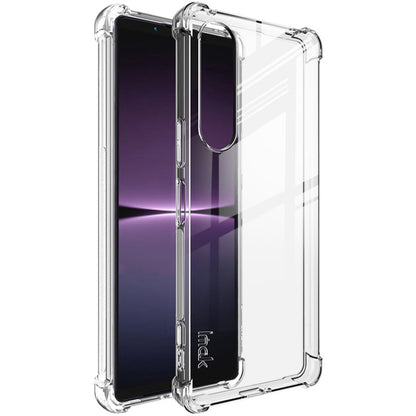 For Sony Xperia 1 V imak Shockproof Airbag TPU Phone Case(Transparent) by imak