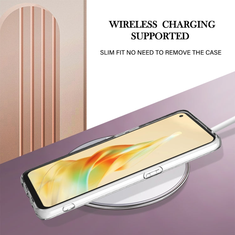 For OPPO Reno8 T 4G Electroplating IMD TPU Phone Case(Purple Flower) by buy2fix