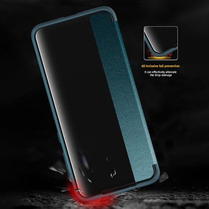 For Huawei P60 Pro Leather + TPU Frame Shockproof Phone Case(Purple) - Huawei Cases by buy2fix | Online Shopping UK | buy2fix