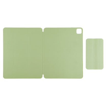 For iPad Pro 11 2022 / 2021 / iPad Pro 11 inch 2020 / Pro 11 2018 / Air 2020 10.9 Horizontal Flip Ultra-thin Double-sided Clip Active Buckle Magnetic PU Leather Tablet Case With Three-folding Holder & Sleep / Wake-up Function(Light Green) - iPad Pro 11 (2022/2021) Cases by buy2fix | Online Shopping UK | buy2fix