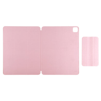 For iPad Pro 11 2022 / 2021 / iPad Pro 11 inch 2020 / Pro 11 2018 / Air 2020 10.9 Horizontal Flip Ultra-thin Double-sided Clip Active Buckle Magnetic PU Leather Tablet Case With Three-folding Holder & Sleep / Wake-up Function(Rose Gold) - iPad Pro 11 (2022/2021) Cases by buy2fix | Online Shopping UK | buy2fix