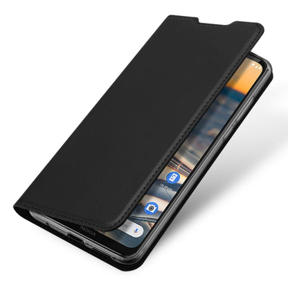 For Nokia 5.3 DUX DUCIS Skin Pro Series Horizontal Flip PU + TPU Leather Case, with Holder & Card Slots(Black) by DUX DUCIS