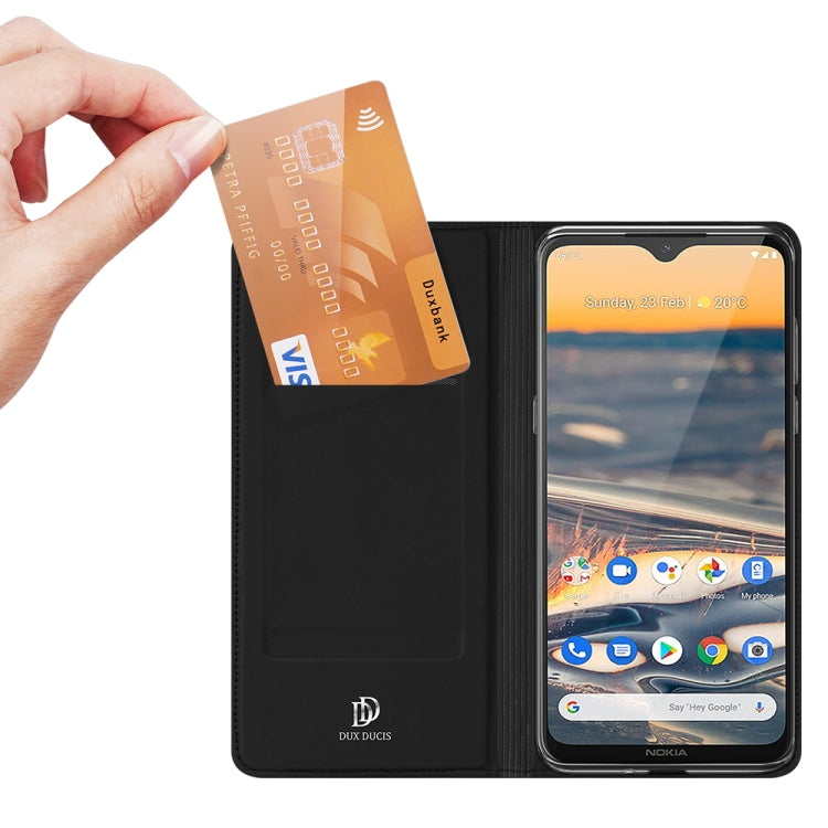 For Nokia 5.3 DUX DUCIS Skin Pro Series Horizontal Flip PU + TPU Leather Case, with Holder & Card Slots(Black) by DUX DUCIS