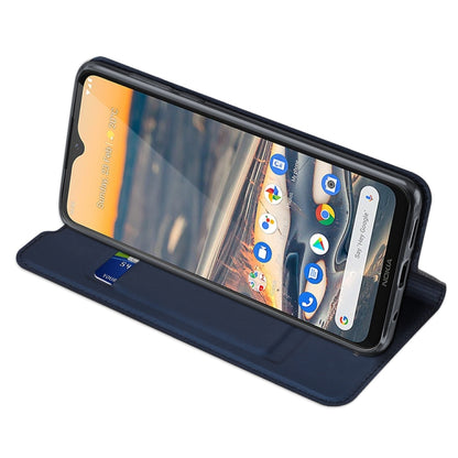 For Nokia 5.3 DUX DUCIS Skin Pro Series Horizontal Flip PU + TPU Leather Case, with Holder & Card Slots(Blue) by DUX DUCIS