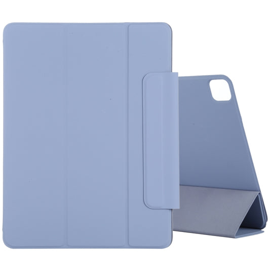 For iPad Air 13 2024 / 2025 / Pro 12.9 2020 Active Buckle Magnetic PU Leather Tablet Case With Holder & Sleep / Wake-up Function(Purple) - iPad Pro 12.9 (2020) Cases by buy2fix | Online Shopping UK | buy2fix