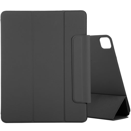 For iPad Air 13 2024 / 2025 / Pro 12.9 2020 Active Buckle Magnetic PU Leather Tablet Case With Holder & Sleep / Wake-up Function(Black) - iPad Pro 12.9 (2020) Cases by buy2fix | Online Shopping UK | buy2fix