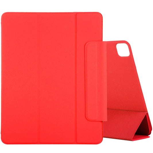 For iPad Air 13 2024 / 2025 / Pro 12.9 2020 Active Buckle Magnetic PU Leather Tablet Case With Holder & Sleep / Wake-up Function(Red) - iPad Pro 12.9 (2020) Cases by buy2fix | Online Shopping UK | buy2fix