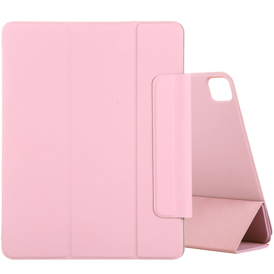 For iPad Air 13 2024 / 2025 / Pro 12.9 2020 Active Buckle Magnetic PU Leather Tablet Case With Holder & Sleep / Wake-up Function(Rose Gold) - iPad Pro 12.9 (2020) Cases by buy2fix | Online Shopping UK | buy2fix