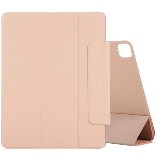 For iPad Air 13 2024 / 2025 / Pro 12.9 2020 Active Buckle Magnetic PU Leather Tablet Case With Holder & Sleep / Wake-up Function(Gold) - iPad Pro 12.9 (2020) Cases by buy2fix | Online Shopping UK | buy2fix