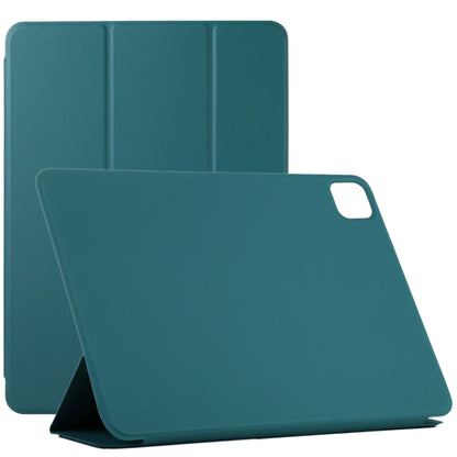 Horizontal Flip Ultra-thin Non-buckle Magnetic PU Leather Tablet Case With Three-folding Holder & Sleep / Wake-up Function For iPad Pro 11 inch (2020) / Pro 11 2018 / Air 2020 10.9(Dark Green) - iPad Pro 11 (2020) Cases by buy2fix | Online Shopping UK | buy2fix