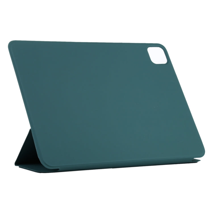 Horizontal Flip Ultra-thin Non-buckle Magnetic PU Leather Tablet Case With Three-folding Holder & Sleep / Wake-up Function For iPad Pro 11 inch (2020) / Pro 11 2018 / Air 2020 10.9(Dark Green) - iPad Pro 11 (2020) Cases by buy2fix | Online Shopping UK | buy2fix