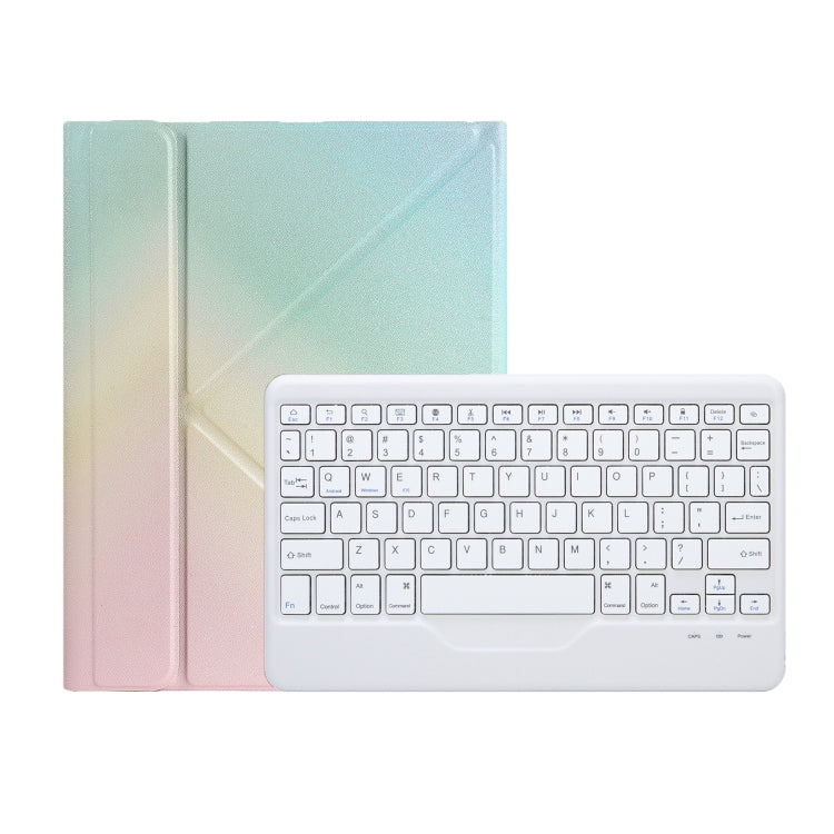 For iPad 2025 / 2022 B10 Triangle Holder Tablet Bluetooth Keyboard Leather Case(Rainbow) - Universal by buy2fix | Online Shopping UK | buy2fix