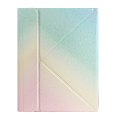 For iPad 2025 / 2022 B10 Triangle Holder Tablet Bluetooth Keyboard Leather Case(Rainbow) - Universal by buy2fix | Online Shopping UK | buy2fix