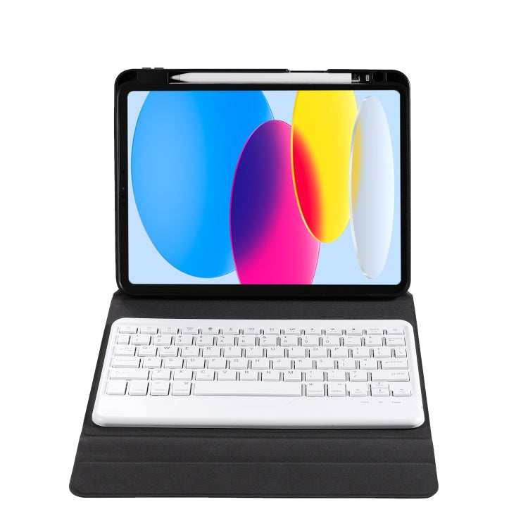 For iPad 2025 / 2022 B10 Triangle Holder Tablet Bluetooth Keyboard Leather Case(Rainbow) - Universal by buy2fix | Online Shopping UK | buy2fix