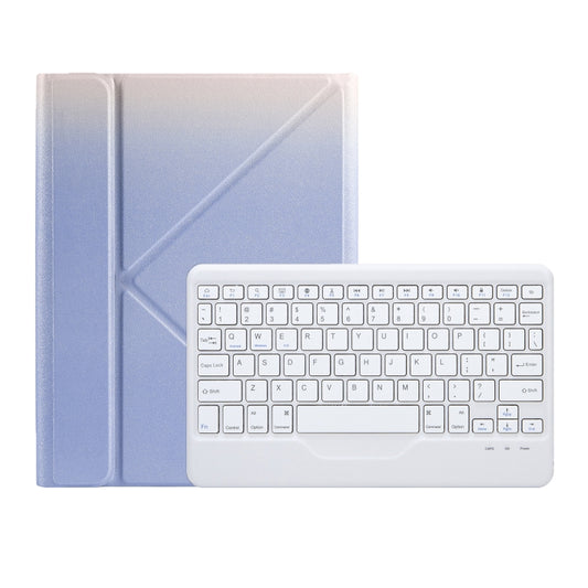 For iPad 2025 / 2022 B10 Triangle Holder Tablet Bluetooth Keyboard Leather Case(Purple) - Universal by buy2fix | Online Shopping UK | buy2fix