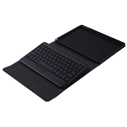For iPad 2025 / 2022 B10S Triangle Holder Three-color Backlight Bluetooth Keyboard Leather Case(Black) - Universal by buy2fix | Online Shopping UK | buy2fix
