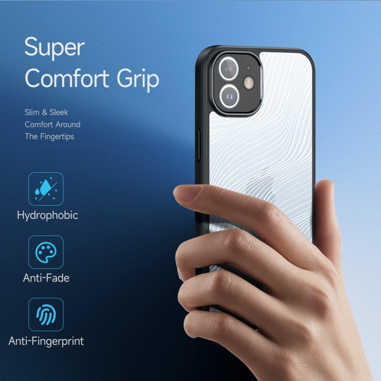 For iPhone 12 DUX DUCIS Aimo Series Frosted Feel Phone Case(Black) by DUX DUCIS