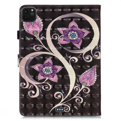 For iPad Pro 11 (2020) 3D Colored Drawing Horizontal Flip Leather Tablet Case, with Sleep / Wake-up Function & Holder & Card Slo & Wallet(Peacock Flower) - iPad Pro 11 (2020) Cases by buy2fix | Online Shopping UK | buy2fix