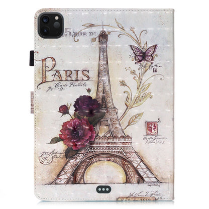 For iPad Pro 11 (2020) 3D Colored Drawing Horizontal Flip Leather Tablet Case, with Sleep / Wake-up Function & Holder & Card Slo & Wallet(35 Tower) - iPad Pro 11 (2020) Cases by buy2fix | Online Shopping UK | buy2fix