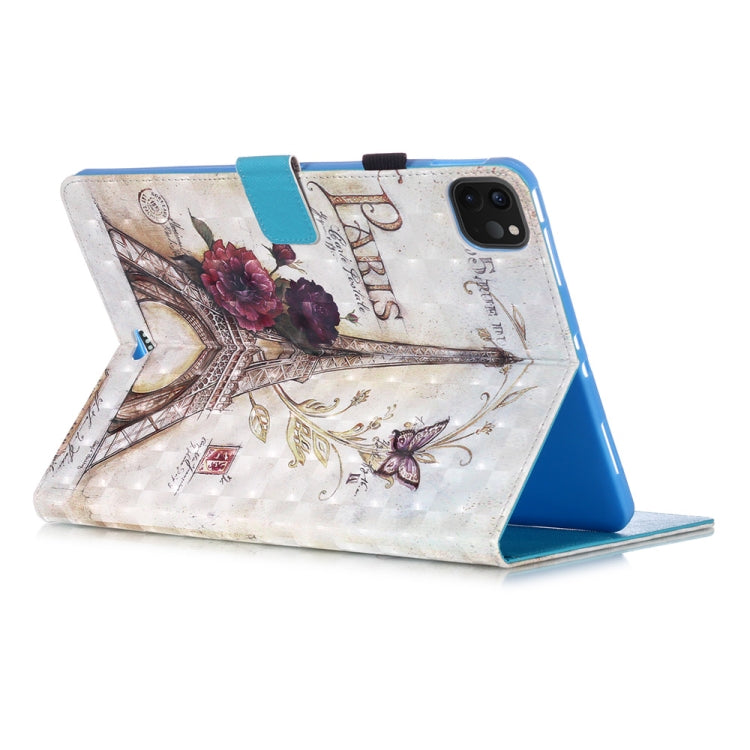 For iPad Pro 11 (2020) 3D Colored Drawing Horizontal Flip Leather Tablet Case, with Sleep / Wake-up Function & Holder & Card Slo & Wallet(35 Tower) - iPad Pro 11 (2020) Cases by buy2fix | Online Shopping UK | buy2fix