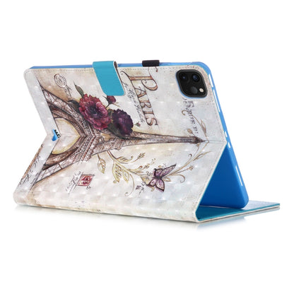 For iPad Pro 11 (2020) 3D Colored Drawing Horizontal Flip Leather Tablet Case, with Sleep / Wake-up Function & Holder & Card Slo & Wallet(35 Tower) - iPad Pro 11 (2020) Cases by buy2fix | Online Shopping UK | buy2fix